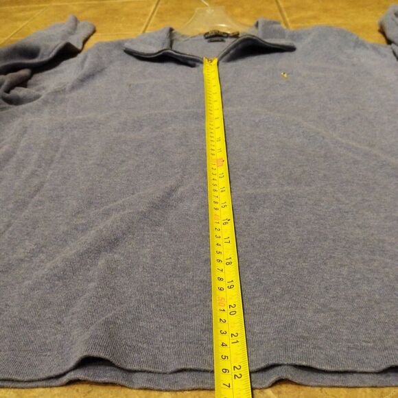 Polo Ralph Lauren Estate Rib Sweater Mens Size XXL 2XL Blue 1/4 Zip Long Sleeve - Picture 4 of 8